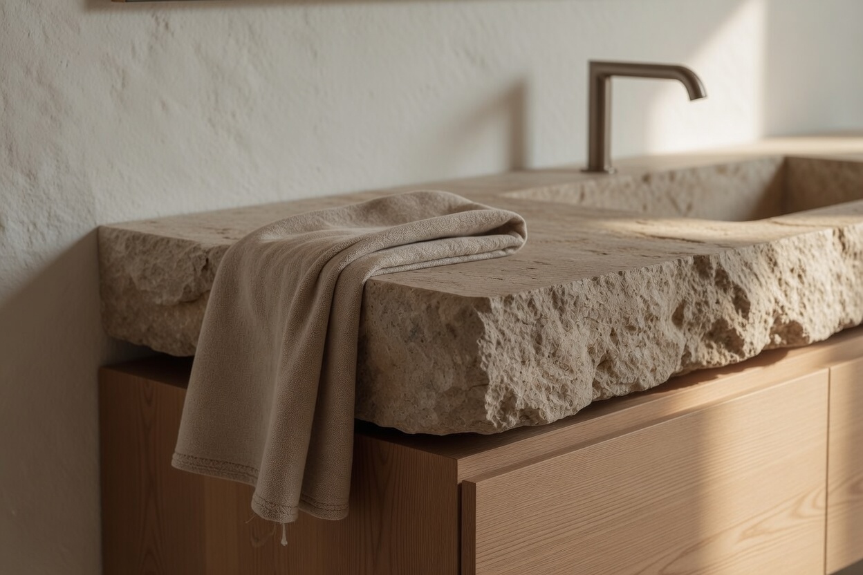 Baño detalle · Casa Ibicenca