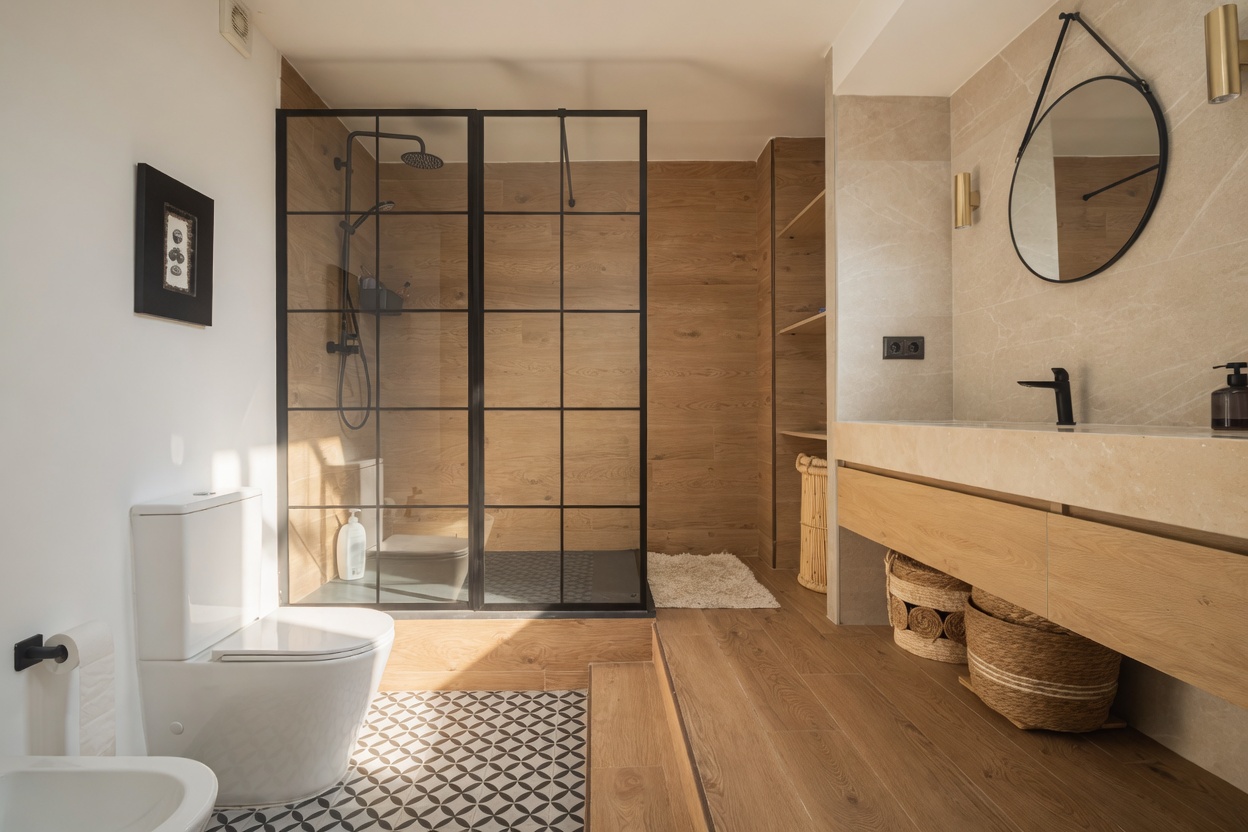 Baño 1B · Piso Bajondillo